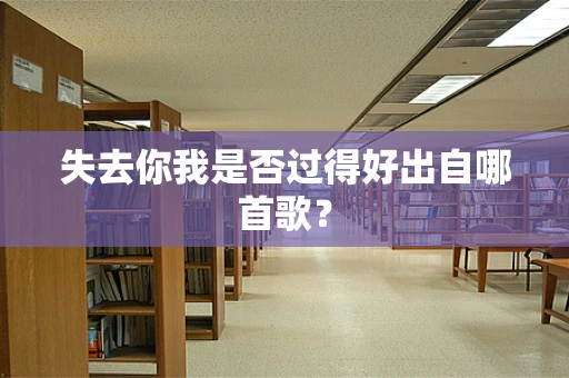 失去你我是否过得好出自哪首歌？