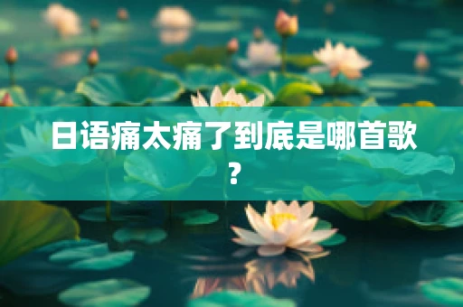 日语痛太痛了到底是哪首歌？