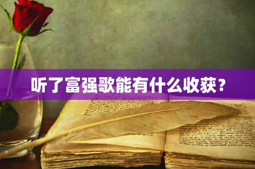听了富强歌能有什么收获？