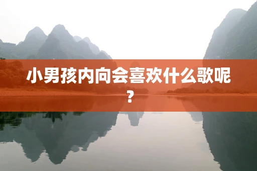 小男孩内向会喜欢什么歌呢？