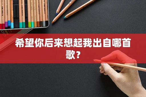 希望你后来想起我出自哪首歌？