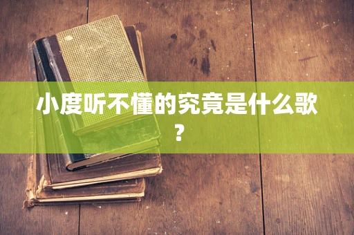 小度听不懂的究竟是什么歌？