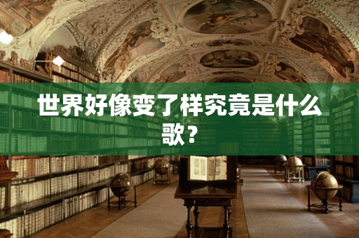 世界好像变了样究竟是什么歌？