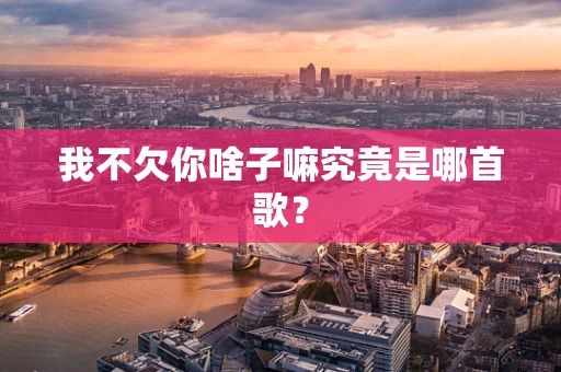 我不欠你啥子嘛究竟是哪首歌？