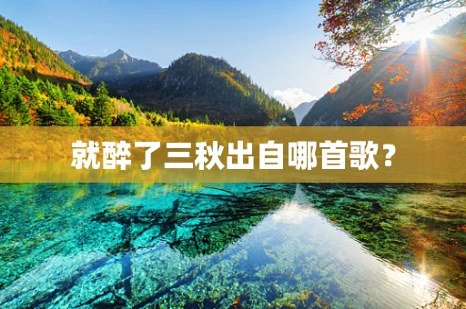 就醉了三秋出自哪首歌？