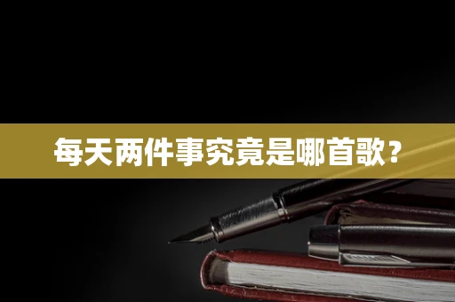 每天两件事究竟是哪首歌？