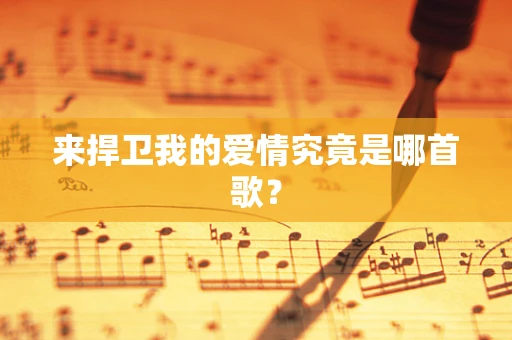 来捍卫我的爱情究竟是哪首歌？