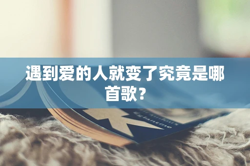 遇到爱的人就变了究竟是哪首歌？