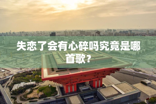失恋了会有心碎吗究竟是哪首歌？
