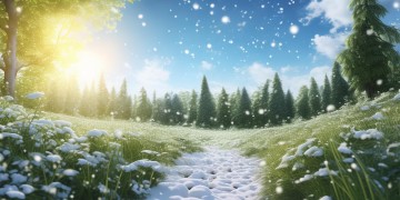 夏天飘着冬天的雪究竟是哪首歌？