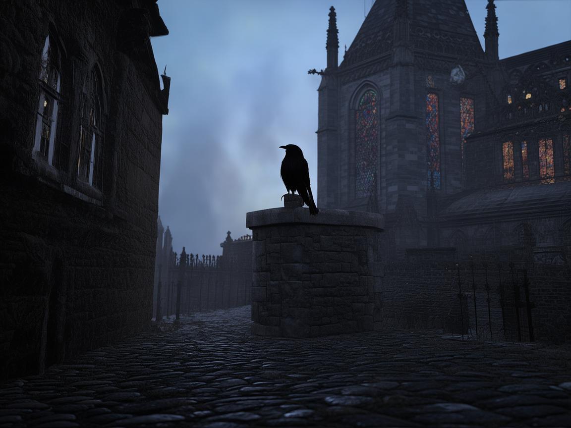 乌鸦栖息在教堂出自哪首歌？